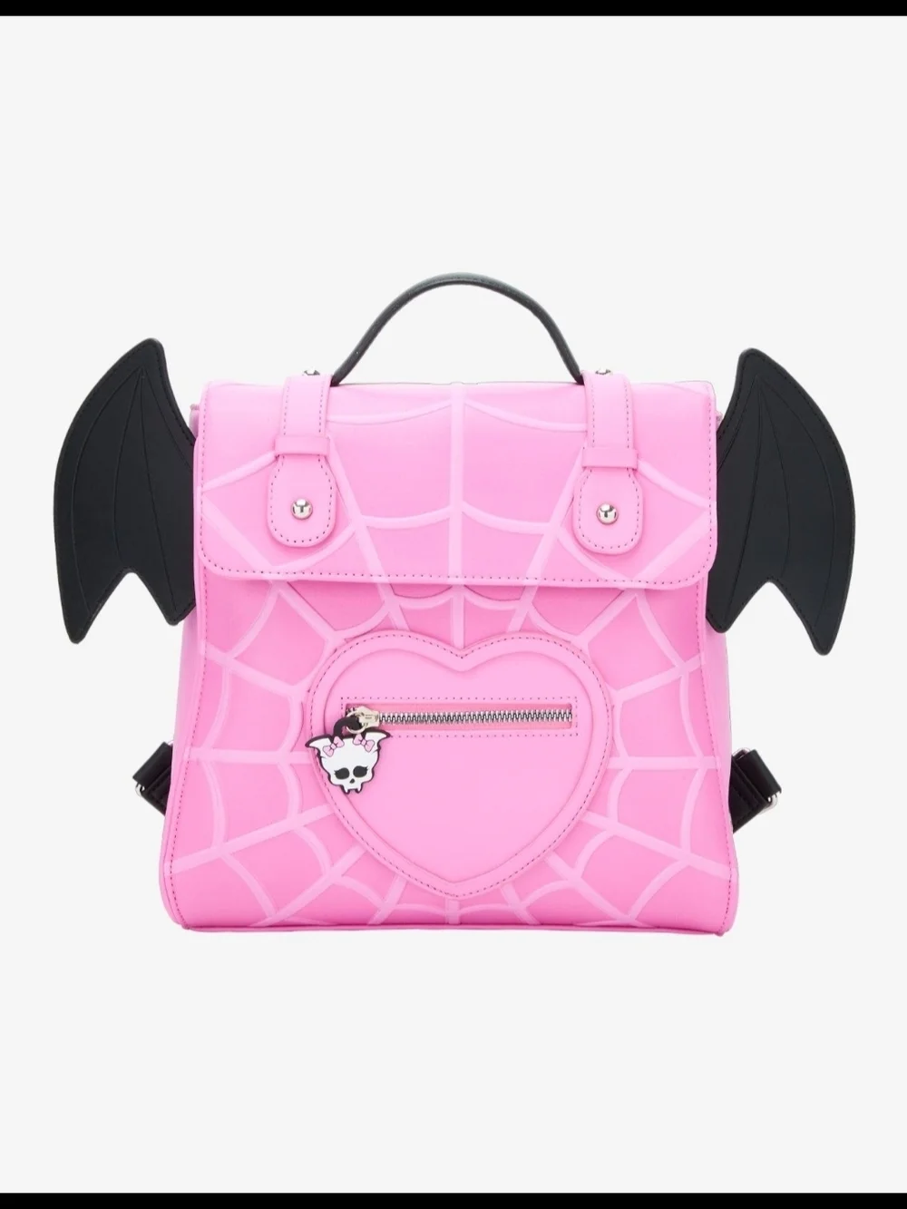 Pink Bat Wing Heart Backpack - Picture 1 of 3